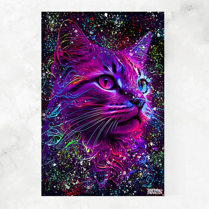 CAT PORTRAIT COLORFUL