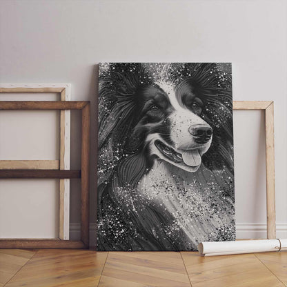 BLACK & WHITE COLLIE