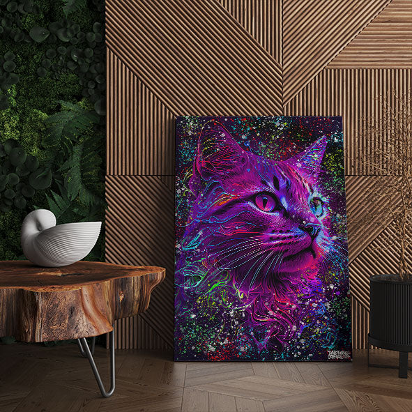 CAT PORTRAIT COLORFUL