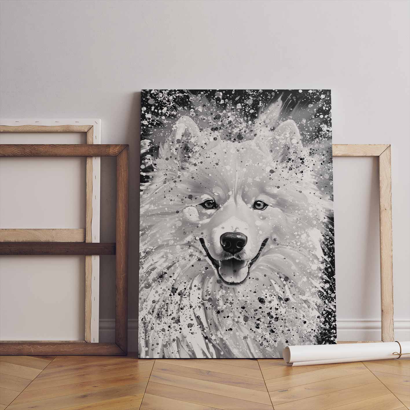 SAMOYED BLACK & WHITE