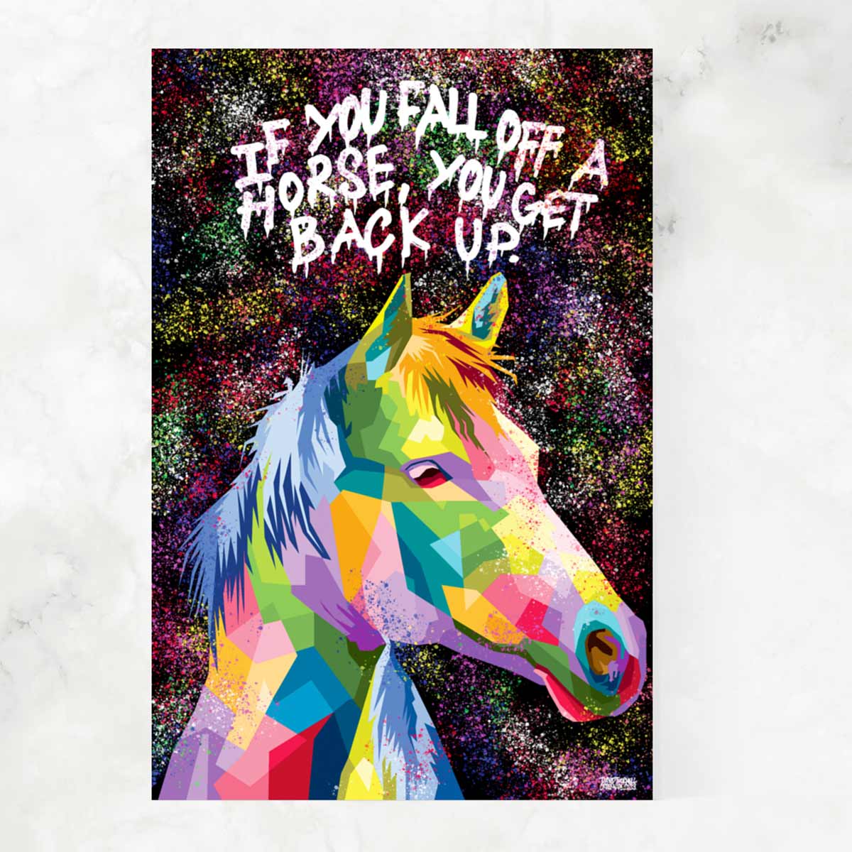 IF YOU FALL OF A HORSE