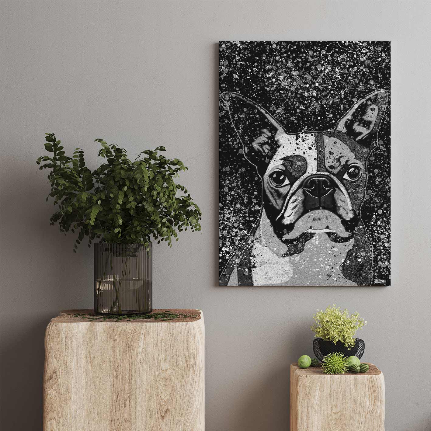 BOSTON TERRIER GLITTER