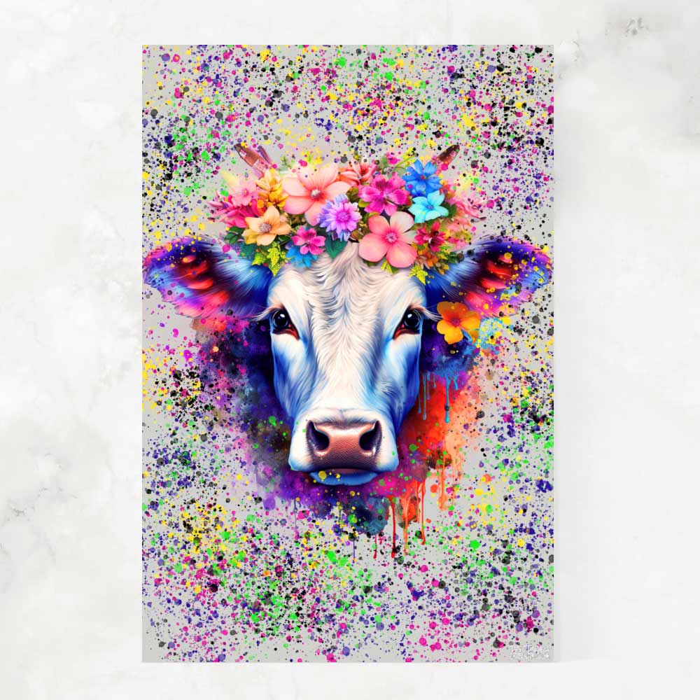 COW FULL OF FLOWERS