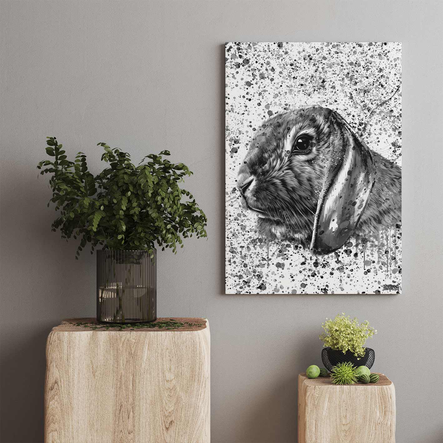 BLACK & WHITE BUNNY