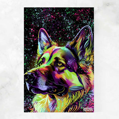 COLORFUL GERMAN SHEPHERD