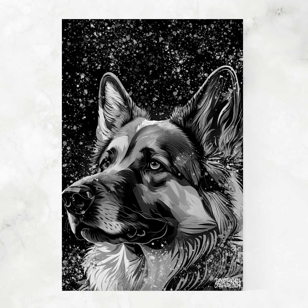 MY GERMAN SHEPHERD – ART DAMIER